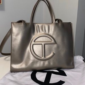 Telfar Medium Bronze Shopping Bag